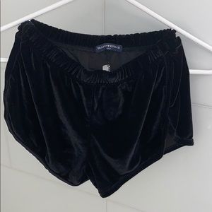 Black velvet brandy melville shorts